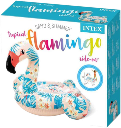 INTEX TROPICAL FLAMINGO RIDE-ON--عوامة ركوب الفلامينغو الاستوائية من انتكس