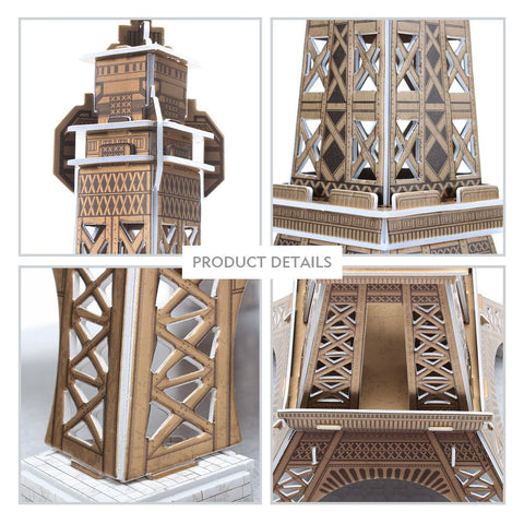 Cubic Fun Eiffel Tower Shaped 3D Puzzle - 39 Pieces --بازل ثلاثي الابعاد على شكل برج ايفل من كيوبك فن 39 قطعة