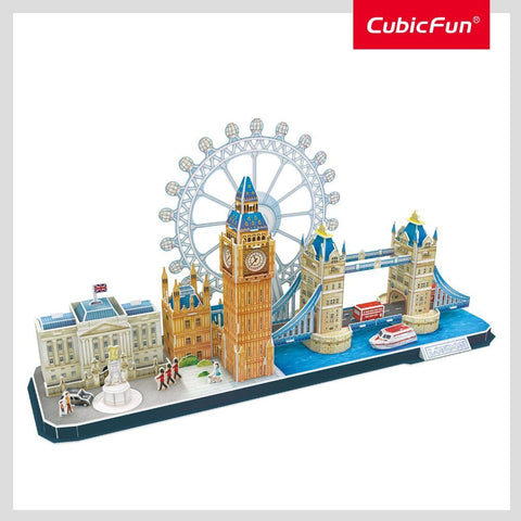 3D PUZZLE CITYLINE LONDON 107 PCS--أحجية ثلاثية الأبعاد مدينة لندن 107 قطعة