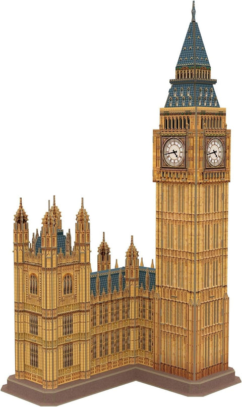 Cubicfun National Geographic 3D London Puzzles Britain Architecture Model Kits Toys For Adults And Children, The Big Ben, With A Booklet--مجموعة ألعاب بازل لندن ثلاثية الأبعاد من ناشيونال جيوغرافيك من كيوبيك فن، نموذج العمارة البريطانية للبالغين والأطفال