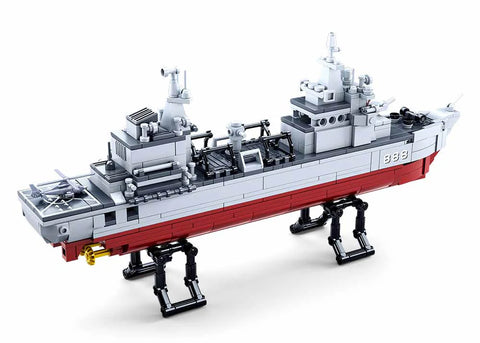 Sluban Model bricks Supply Ship 1:450(457pcs)--نموذج سفينة توريد الطوب 1:450 (457 قطعة)