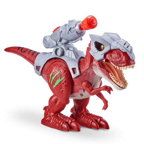 ZURU ROBO ALIVE Dino Wars -SERIES 1 T-Rex Toy with Epic Armor, Dino Blaster--زورو روبو على قيد الحياة دينو وورز - سلسلة 1 لعبة تي ريكس مع درع ملحمي ، دينو بلاستر