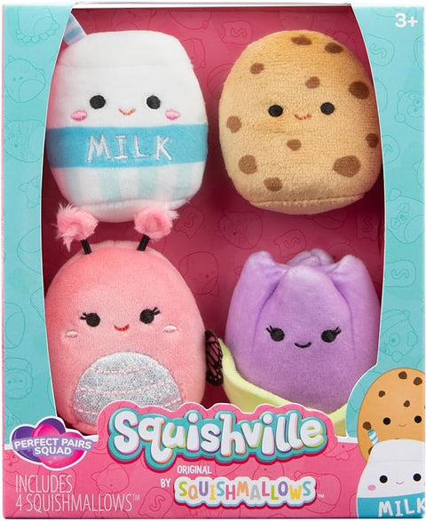 Squishville by Original Squishmallows Perfect Pairs Squad Plush--سكويشفيل من سكويش مالاو الأصلية من القطيفة المثالية للأزواج