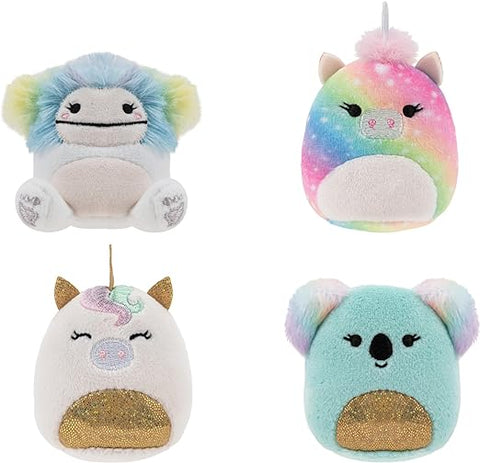 Squishville by Original Squishmallows Pep Squad Plush Four 2-Inch Squishmallows Plush--سكويشفيل من لعبة سكويش مالاو بيب سكواد القطيفة الأصلية - أربعة