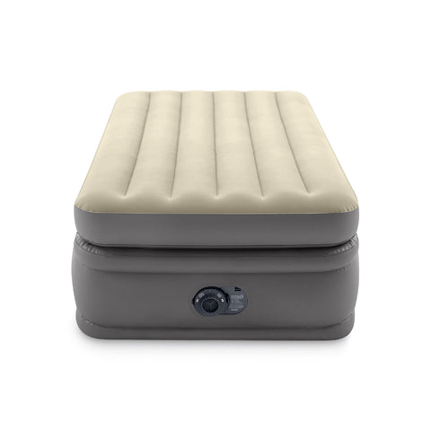 INTEX TWIN COMFORT ELEVATED AIRBED W/ FIBER-TECH RP--انتكس سرير هوائي مريح مزدوج