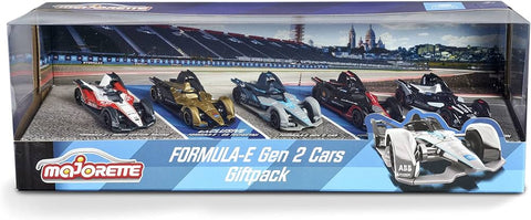 Majorette  Formula-E Gen 2 Cars 5 Pieces Giftpack--ماجوريت سيارات سباق 5 حبة من سيمبا