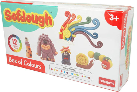 Funskool Box of Colors Set 12 Tubs --صندوق الوان وتشكيل ونحت من فنسكول