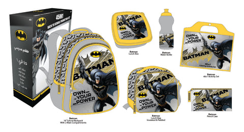 BATMAN 45 IN 1 Backpack Set (16" Backpack) BATMAN--طقم شنطة ظهر 45 في 1 باتمان 16 انش