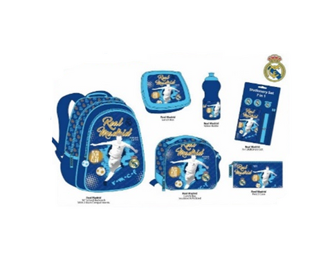 REAL MADRID 12 in 1 Backpack Set (16" Backpack) REAL MADRID--طقم شنطة ظهر 12 في 1 ريال مدريد 16 انش