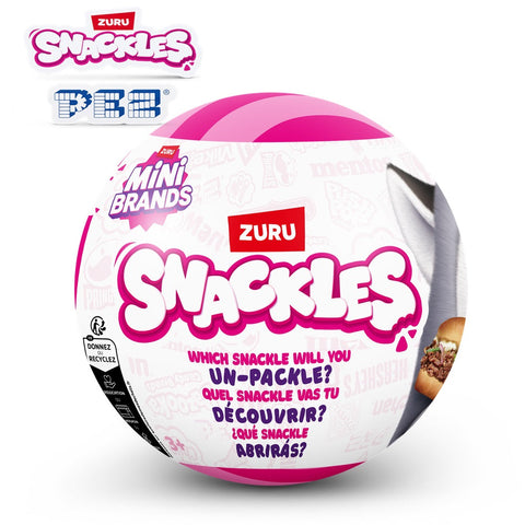 ZURU SNACKLES Mini Brands Capsule 1 Surprise Super Soft Plush Collectable 5.5" -- مفاجأة قطيفة فائقة النعومة قابلة للجمع، 5.5 بوصة