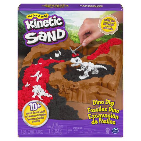 KINETIC SAND-Dino Dig Playset--كينتك ساند - مجموعة لعب دينو ديج