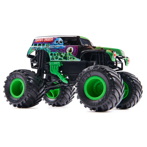 Monster Jam 1:24 Diecast Vehicle Grave Digger #2--لعبة حفار قبور سيارة مصبوبة بمقياس 1:24 من مونستر جام #2