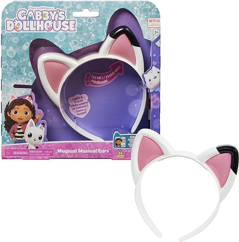 Gabby's Dollhouse Magical Musical Cat Ears with Lights, Music, Sounds and Phrases--غابيز دولهاوس، اذان قطط تصدر موسيقى ساحرة مع اضواء واصوات وعبارات