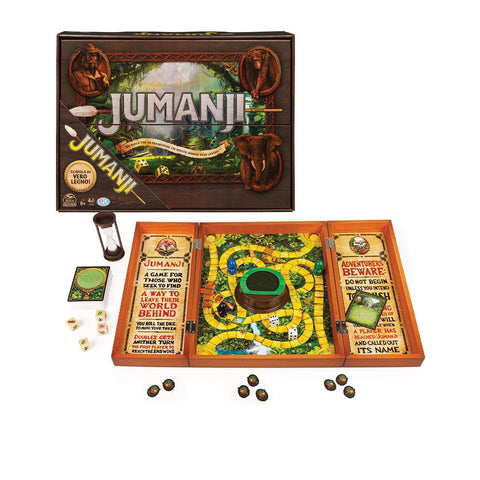 JUMANJI GAME-WOOD CASE ( REFRESH )--لعبة جومانجي - علبة خشبية