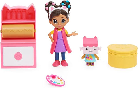 Gabby’s Dollhouse, Art Studio Set with 2 Toy Figures, 2 Accessories, Delivery and Furniture Piece--مجموعة ارت ستوديو مع مجسمات واكسسوارات من من غابيز دولهاوس