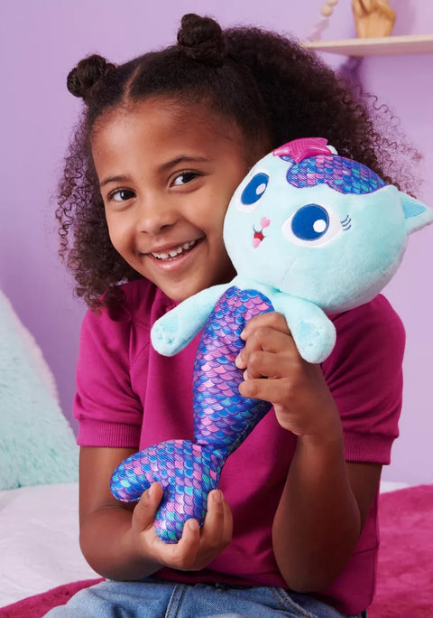 Gabby's Dollhouse MerCat Feature Plush Toy--غابيز دولهاوس لعبة قطيفة مميزة من ميركات