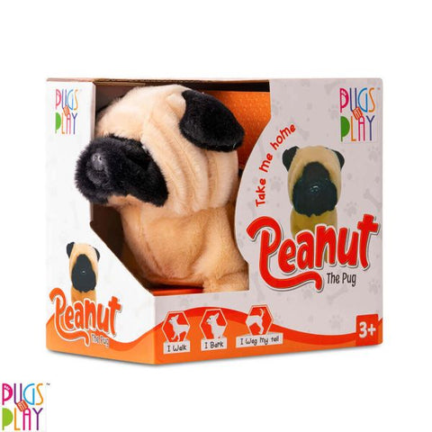 Pugs At Play Walking Pug 16.5-CM--لعبة الجرو المتحرك من باجز ات بلاي، مقاس 16.5 سم