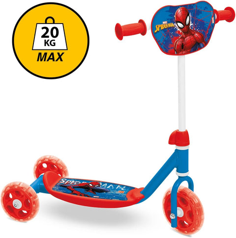 Mondo Scooter My 1st Spiderman 3 Wheels--سبايدرمان بلدي أول سكوتر، من موندو، بثلاث عجلات، هيكل يحتوي على سبيكة صلب