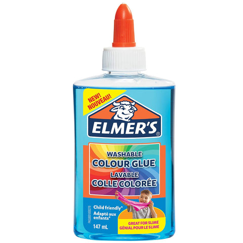 ELMERS TRANSLUCENT Glue Blue 147ml--ايلميرز سائل غراء ازرق شفاف 147مل