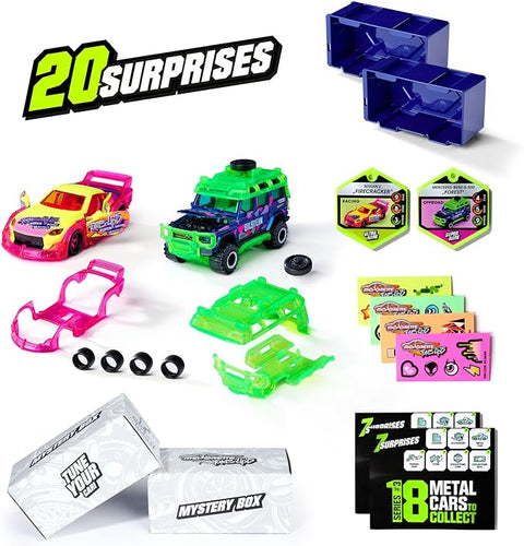 Majorette Tune Up's 3 20Surprises with neon effect--ماجوريت - مجموعة 20 مفاجأة نيون