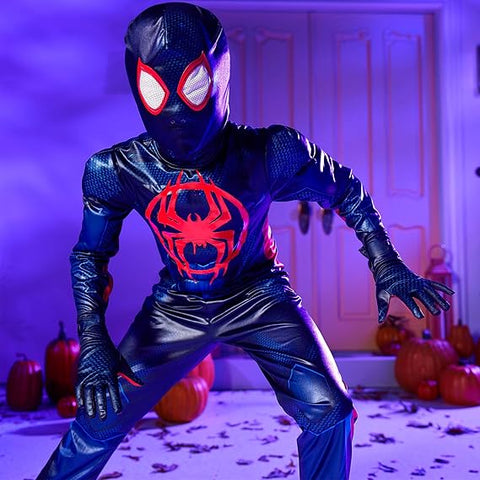 RUBIES SV2  Miles Morales Deluxe Child--روبيز إس في 2 مايلز موراليس ديلوكس للأطفال