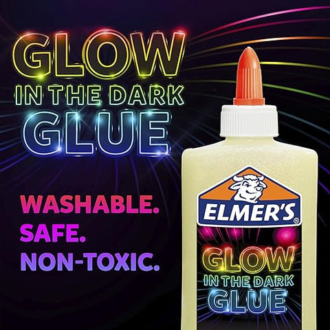 ELMERS GLOW GLUE NATURAL 147ML 1 PC--ايلميرز سائل غراء طبيعي مشع حبة 147مل