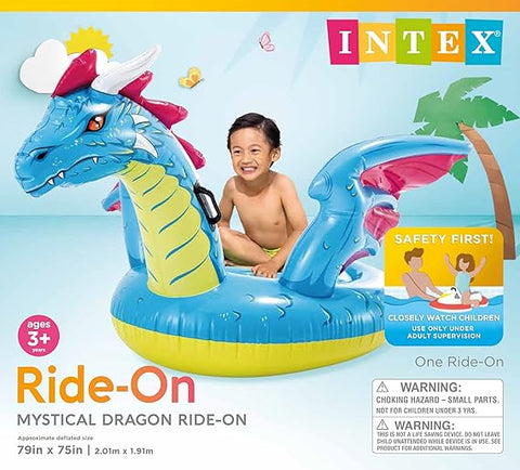 INTEX MYSTICAL DRAGON RIDE-ON--إنتكس لعبة ركوب التنين الغامض