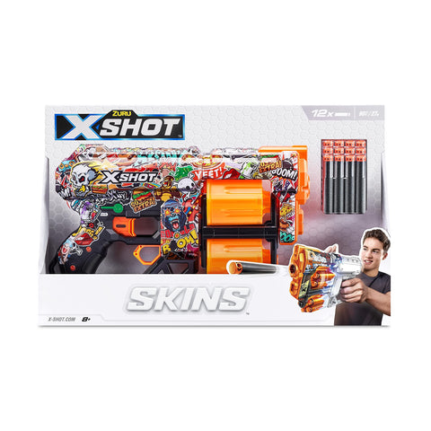 X-Shot Skins Dread Sonic (12 Darts) Open Box,Bulk--إكس شوت سكينز دريد سونيك (12 سهم) صندوق مفتوح، حجم كبي