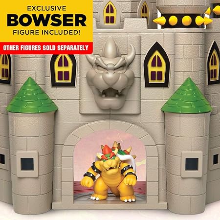 SUPER MARIO BOWSER CASTLE PLAYSET--مجموعة لعب سوبر ماريو باوزر كاسل