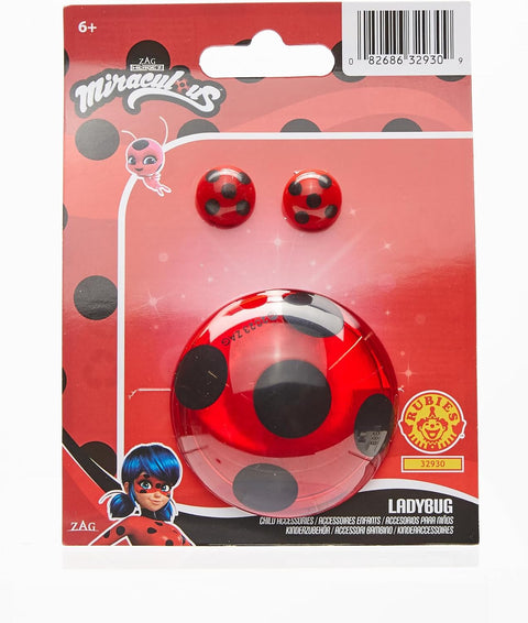 RUBIES Miraculous Ladybug Yo-Yo and Earring Accessory Set SIZE (NS)--اكسسورات روبيز التنكرية اقراط للبنات