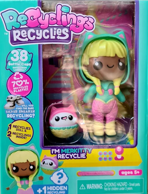 Recyclies Doll Pack Assorted--دميه اعادة التدوير  6 الوان