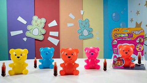 Rubbery Squeezable Gummy-Bear Shape  - Assortment --دب مطاطي تفاعلي قابل للضغط - متنوعة