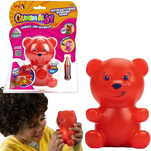 Rubbery Squeezable Gummy-Bear Shape  - Assortment --دب مطاطي تفاعلي قابل للضغط - متنوعة