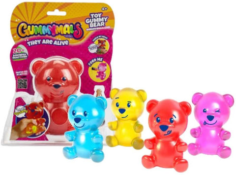 Rubbery Squeezable Gummy-Bear Shape  - Assortment --دب مطاطي تفاعلي قابل للضغط - متنوعة