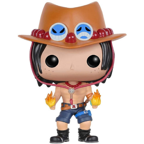 Funko Pop! Animation One Piece: Portgas. D. Ace Toy Collectible--مجسم بوب انيمي من فانكو: مجسم شخصية اكشن بورتغاس دي ايس، بلاستيك، أعمال الرسوم المتحركة اليابانية