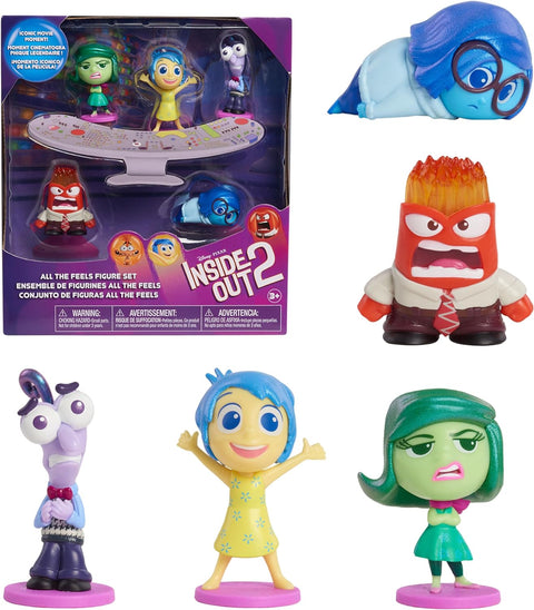 SLUGTERRA Just Play Inside Out 2 Feels Figures Set, Kids Toys for Ages 3 Up--مجموعة مجسمات محسوسة من فيلم «انسايد اوت 2»، ألعاب للأطفال من 3 سنوات فما فوق