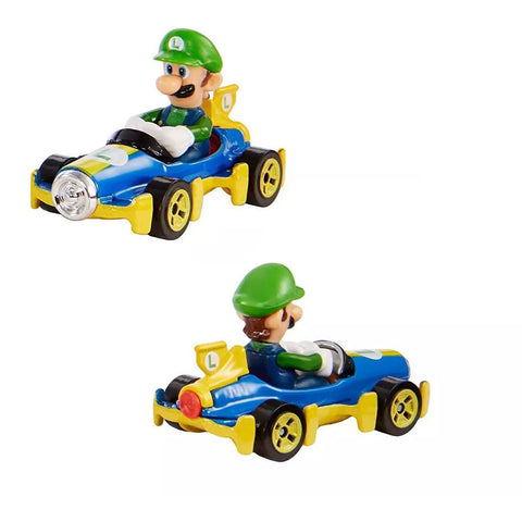 Hot Wheels  Mario Kart  Collection of 1:64 Scale Die-Cast Replica Vehicles, Toy Collectibles ASST--مجموعة هوت ويلز ماريو كارت من مركبات طبق الأصل مصبوبة بمقياس 1:64، ومقتنيات الألعاب