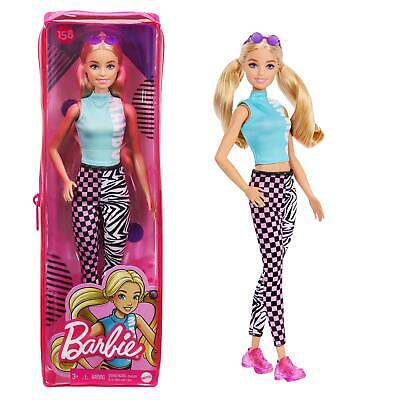 BARBIE FASHIONISTAS DOLLS FBR37 --دمى باربي فاشونيستاس بملابس وإكسسوارات عصرية، وألعاب وهدايا للأطفال، وألوان شعر وبشرة متنوعة