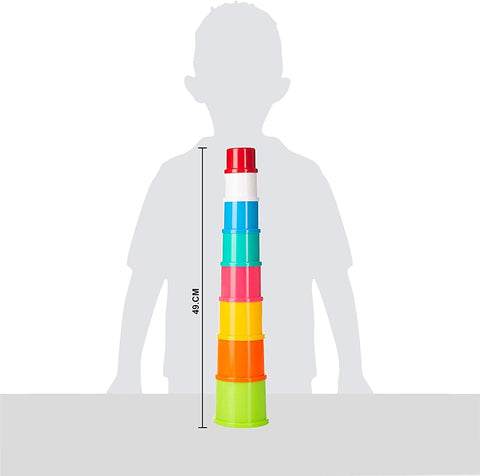 Funskool Stacking Drums --لعبة الاسطوانات من فانسكول، متعددة الالوان