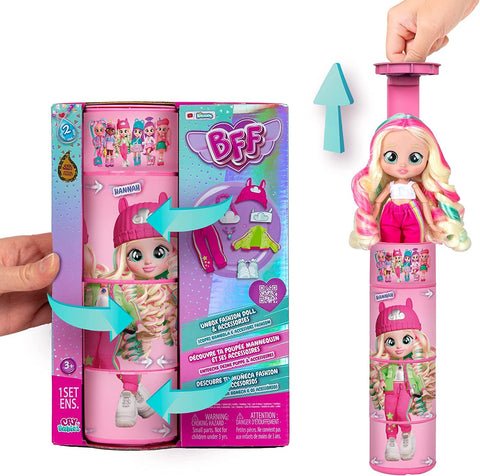 Cry Babies BFF Doll Hanna 8Inch--كراي بيبيز دمية هانا 8 بوصة