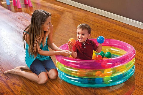 INTEX CLASSIC 3 RING BABY BALL PIT--انتكس كلاسيك 3 حلقات كرة للأطفال