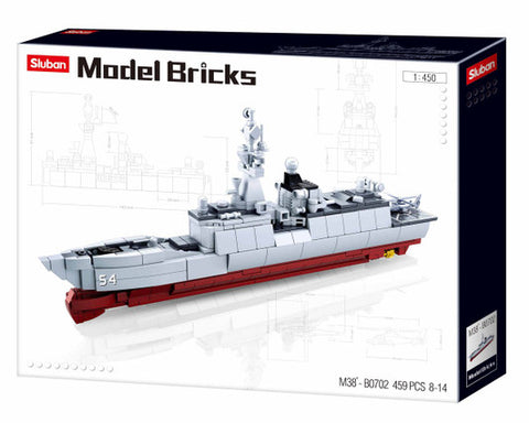 SLUBAN Model bricks-055 Destroyer 1:450(578pcs)--سلوبان قطع تركيب مدمرة 578 قطعة