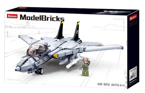 Sluban Model bricks-F14 Fighter--سلوبان قطع تركيب مقاتلة