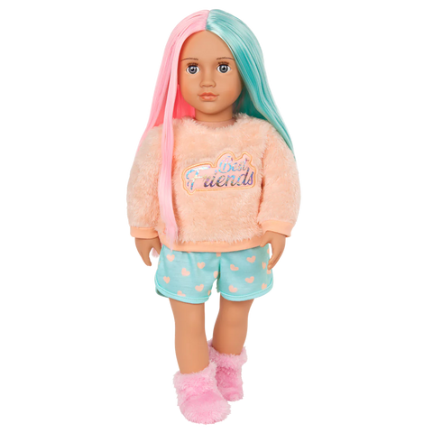 Battat Our Generation – 18-inch Slumber Party Doll - Lumi--دمية حفلات النوم مقاس 45.72 سم- لومي