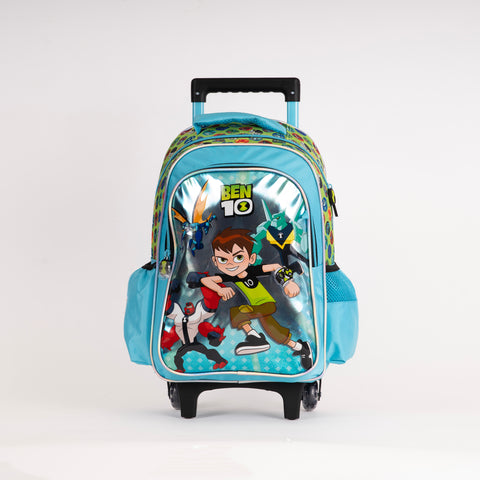 BEN10 Trolley BEN10 16 Inch +Pencil Case Multi color--شنطة ترولي بين تن 16 انش +مقلمية