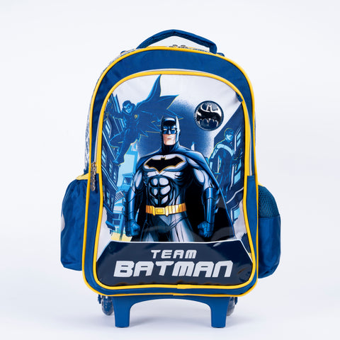 BATMAN Trolley BATMAN 16 Inch +Pencil Case--شنطة ترولي باتمان 16 انش +مقلمية