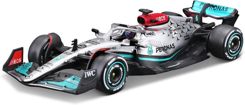 Bburago 1:43 MERCEDES-AMG Petronas F1 Team W13 (2022) w/Helmet-BUR18-38066(#44)--1:43 سيارة مرسيدس 2022مع خوذة بمقاس من بوراجو