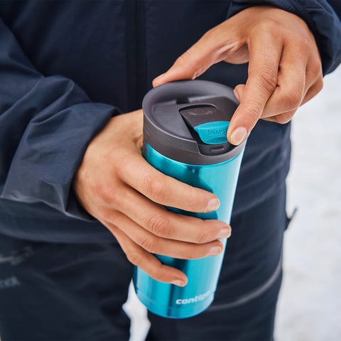 Contigo Snapseal Huron Vacuum Insulated-Blue--كونتيجو كوب ستانلس 470مل فيروزي 2095636