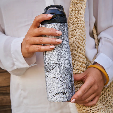 Contigo Autospout Ashland Couture Chill-White--كونتيجوزمزميةستانلس590 ابيض وأسود2127882