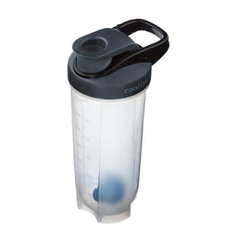 Contigo Shake & Go Fit Protien Shaker Wi-White--كونتيجوزمزمية بلاستك650 شفاف اسود2095670